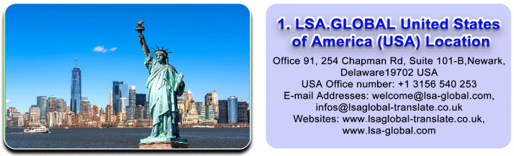 LSA GLOBAL USA LOCATION
